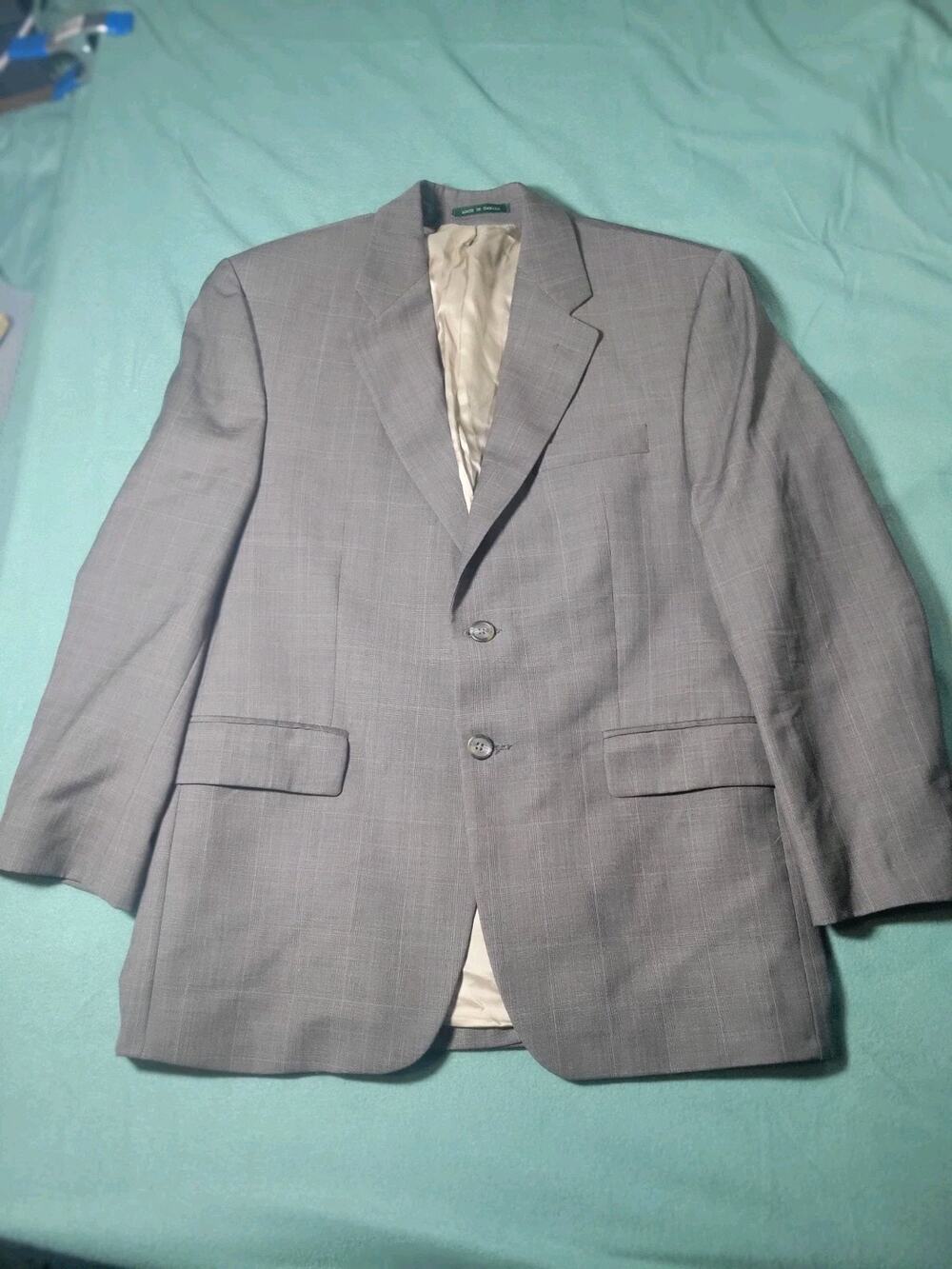 Ralph Lauren Suit Jacket Mens Size 42 Brown Wool Mark 100% Wool